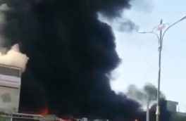آتش‌سوزی در بازارچه ساحلی دیلم