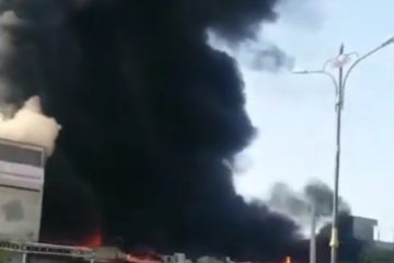 آتش‌سوزی در بازارچه ساحلی دیلم