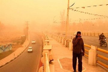 پدیده گرد و خاک همچنان ادامه دارد